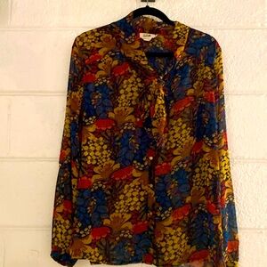 Molly bracken multi colored blouse